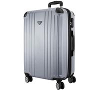 VIDA Valise Rigide VR610B Roues Doublons Qualité/Prix (Silver (Argent), M - Medium - 76L - 66x44x26cm - 3,5kg)