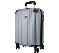 VIDA Valise Rigide VR610B Roues Doublons Qualité/Prix (Silver (Argent), S - Small - 40L - 54x34x20cm - 2,3kg)