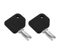 VIDABTE 4292483 Lot de 2 clés de démarrage d'allumage à 3 positions, noir, actionneur rotatif, fonctionnement manuel