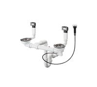 Vidage automatique pour évier 2 bacs D15-11 inox