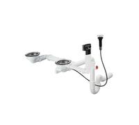 hansgrohe vidage et trop-plein match0 43938000 chromé , automatique, pour double chromé granit