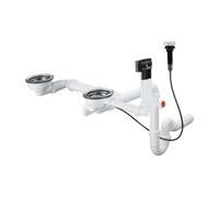 hansgrohe vidage et trop-plein match0 43938000 chromé , automatique, pour double chromé granit