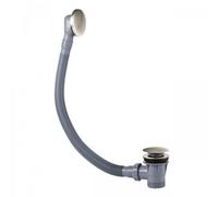 Vidage baignoire avec trop-plein et valve automatique Ø 72 mm CLICK-CLACK Acier - TRES 03453420AC