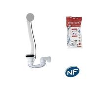 Vidage baignoire NICOLL avec siphon extra-plat inclus
