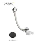 Vidage Baignoire Up and Down Sans Cable 90 Cm avec Siphon Blackmat - CRISTINA ONDYNA VUP0213