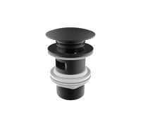 Vidage clic-clac universel clapet ø65 titanium black brossé - ROCA A5054015NM