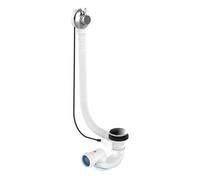 vidage de baignoire - easybain wave - abs - chromé - avec cable - nicoll 0203611