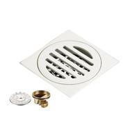 Vidage Douche Siphonette Siphon De Sol Blanc pour Salle De Bain Douche Machine À Laver Universel Cuisine Et Salle De Bain À