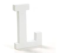 Vidal Cadeaux Lettre Bois Blanc L 12 cm