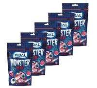 Vidal - Lot 5x Bonbons Halloween Monster mix - Sachet 180g