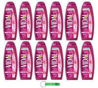 Vidal Lot de 12 gels douche Bagnodoccia/mousse de douche avec orchidée impériale 500 ml + porte-clés Beni Culinari
