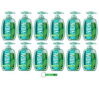 Vidal Lot de 12 savons liquides au musc blanc / sapone liquide 300 ml + porte-clés Beni Culinari