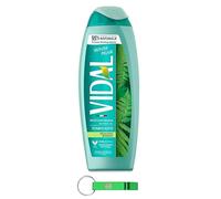 Vidal Lot de 24 gels douche bagnodoccia/mousse de douche au musc blanc 250 ml + porte-clés Beni Culinari