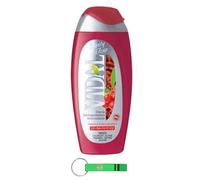 Vidal Lot de 24 gels douche Bagnodoccia/mousse de douche avec baies de goji et canneberge 250 ml + porte-clés Beni Culinari