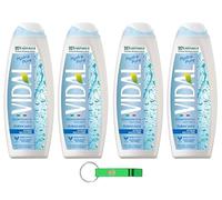 Vidal Lot de 4 gels douche Bagnodoccia Hydra Pure avec eau micellaire 500 ml + porte-clés Beni Culinari