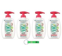Vidal Lot de 4 savons liquides hygiéniques avec parfum menthe et citron vert 300 ml + porte-clés Beni Culinari