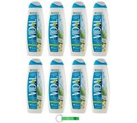 Vidal Lot de 8 gels douche Bagnodoccia/mousse de douche à l'eau de coco et à l'huile de monoï 500 ml + porte-clés Beni Culinari