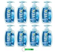 Vidal Lot de 8 savons liquides avec talc/sapone liquide 300 ml + porte-clés Beni Culinari