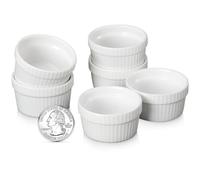 Vidalenta Lot de 6 mini ramequins de 42,5 g, petits bols à sauce à tremper, bols à tremper, en porcelaine, petits ramequins, tasses à dessert, petits bols pour planche à charcuterie, passent au