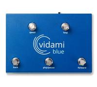 Vidami Looper vidéo mains libres YouTube bleu tourneur de page et contrôleur DAW pour PC, Mac & iPad/iPhone - Pédale de contrôle pour boucle vidéo - Aide les musiciens à apprendre, jouer et créer de la musique