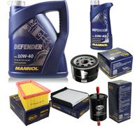 MANNOL Huile moteur Defender 10W-40 partiellement synthétique ACEA A3/B4 API SN 5 L