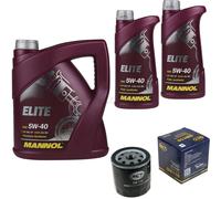 Vidange D'Huile Kit 7L MANNOL Elite 5W-40 huile moteur + Sct Filtre Kit 10198191