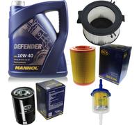 Vidange d'huile SET MANNOL 5 L Defender 10W-40 Huile moteur + SCT SET de filtres
