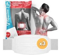 Vidaprime Pack x3 Patch Chauffant Dos - Soulagement Profond 24h, Ceinture Lombaire Chauffante Instantanée pour Dos, Cou, Épaules - Patchs Thermiques pour Douleurs Musculaires