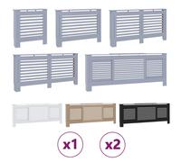 vidaXL 1/2x Cache-radiateur MDF Couverture Salon Multi-taille Multicolore