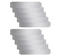 vidaXL 10x Bordures de Pelouse Acier Galvanisé Panneaux de Clôture Jardin