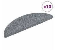 vidaXL 10x Tapis Autoadhésifs de Marches Protecteurs d'Escalier Couvre-marches Insonorisant Antidérapant Gris Clair 149681