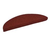 vidaXL Tapis autoadhésifs pour marches 10 pièces Insonorisants antidérapants Rouge 56x17x3 cm