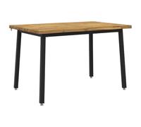 vidaXL 110 x 55 x 75 cm Bois d'Acacia Massif Blanc et Noir