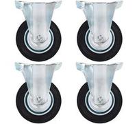 12 pcs Roulettes fixes 100 mm