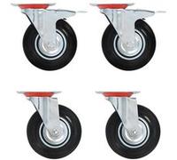vidaXL 12 pcs Roulettes pivotantes 125 mm