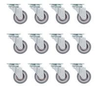 vidaXL 12 pcs Roulettes pivotantes 50 mm
