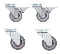 8x Roulettes Pivotantes 50 mm Meuble Chariot Roulant Etagère à Livre vidaXL