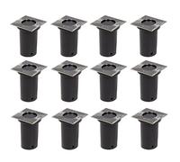 Lot De 12 Lampes Encastrables, Forme Carrée