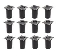 Lot De 12 Lampes Encastrables, Forme Carrée