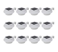 vidaXL 12x Lampes Solaires à LED d'Extérieur pour Clôture Eclairage Lampes d'Allée Lumière de Jardin Terrasse Patio Cour 277123