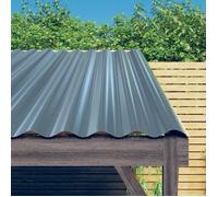 vidaXL 12x Panneaux de Toiture Tôles Profilées Bricolage Toit Cabane Abris de Jardin Étable Maison Mobile Acier Galvanisé 319134