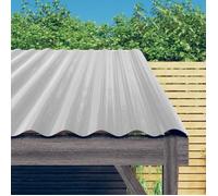 vidaXL 12x Panneaux de Toiture Tôles Profilées Bricolage Toit Cabane Abris de Jardin Étable Maison Mobile Acier Galvanisé 319127