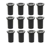VidaXL Pack de 12 Spots de Jardin Encastrables GU10 Argent