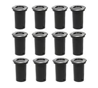 VidaXL Pack de 12 Spots de Jardin Encastrables GU10 Argent