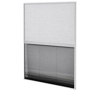 VidaXL 142615 Store moustiquaire plissé avec cadre en aluminium pour fenêtre de toit Blanc