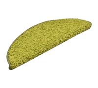 vidaXL 15x Tapis de Marches d'Escalier Protecteur d'Escalier Moquette d'Escalier Maison Intérieur Insonorisant Antidérapant Vert 56x17x3 cm