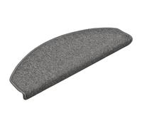 vidaXL 15x Tapis de Marches d'Escalier Protecteur d'Escalier Moquette d'Escalier Maison Intérieur Insonorisant Antidérapant Gris Foncé 65x24x4cm