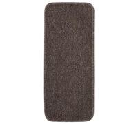 Tapis escalier antidérapants 15pcs 60x25cm Marron Rectangulaire