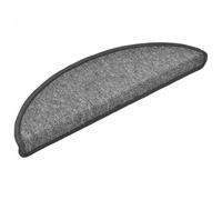 Tapis D'escalier 15 Pcs Gris Foncé 56x17x3 Cm