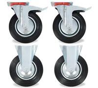 vidaXL 16 pcs Roulettes 200 mm G